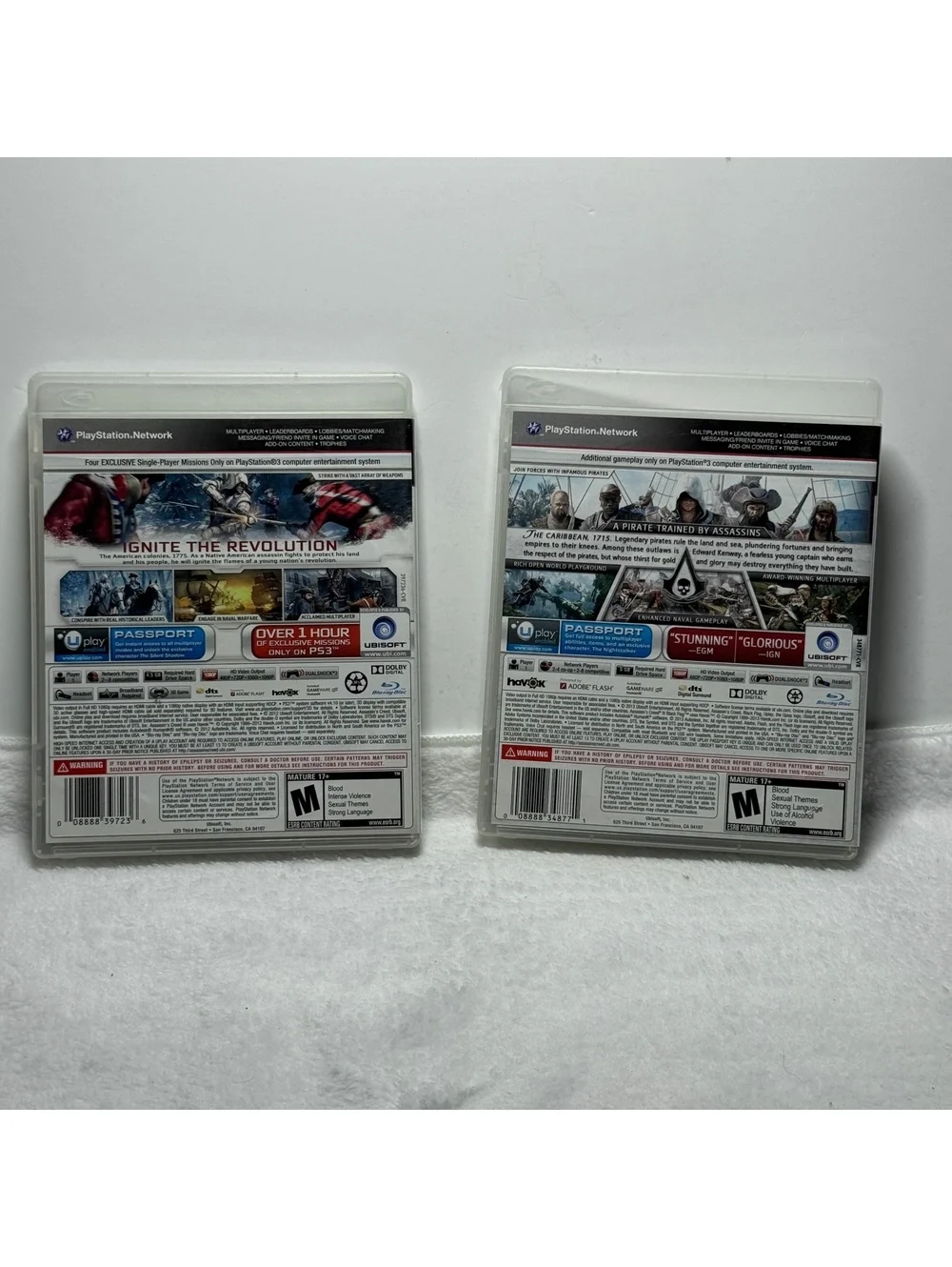 Assassin’s Creed III + IV Black Flag GameStop Edition Playststion 3 PS3 Bundle